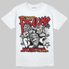 Jordan 5 "Sunset" DopeSkill T-Shirt Distorted Realms Graphic Streetwear - White