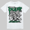 Jordan 1 Low OG "Phantom & Pine Green" DopeSkill T-Shirt Distorted Realms Graphic Streetwear - White 