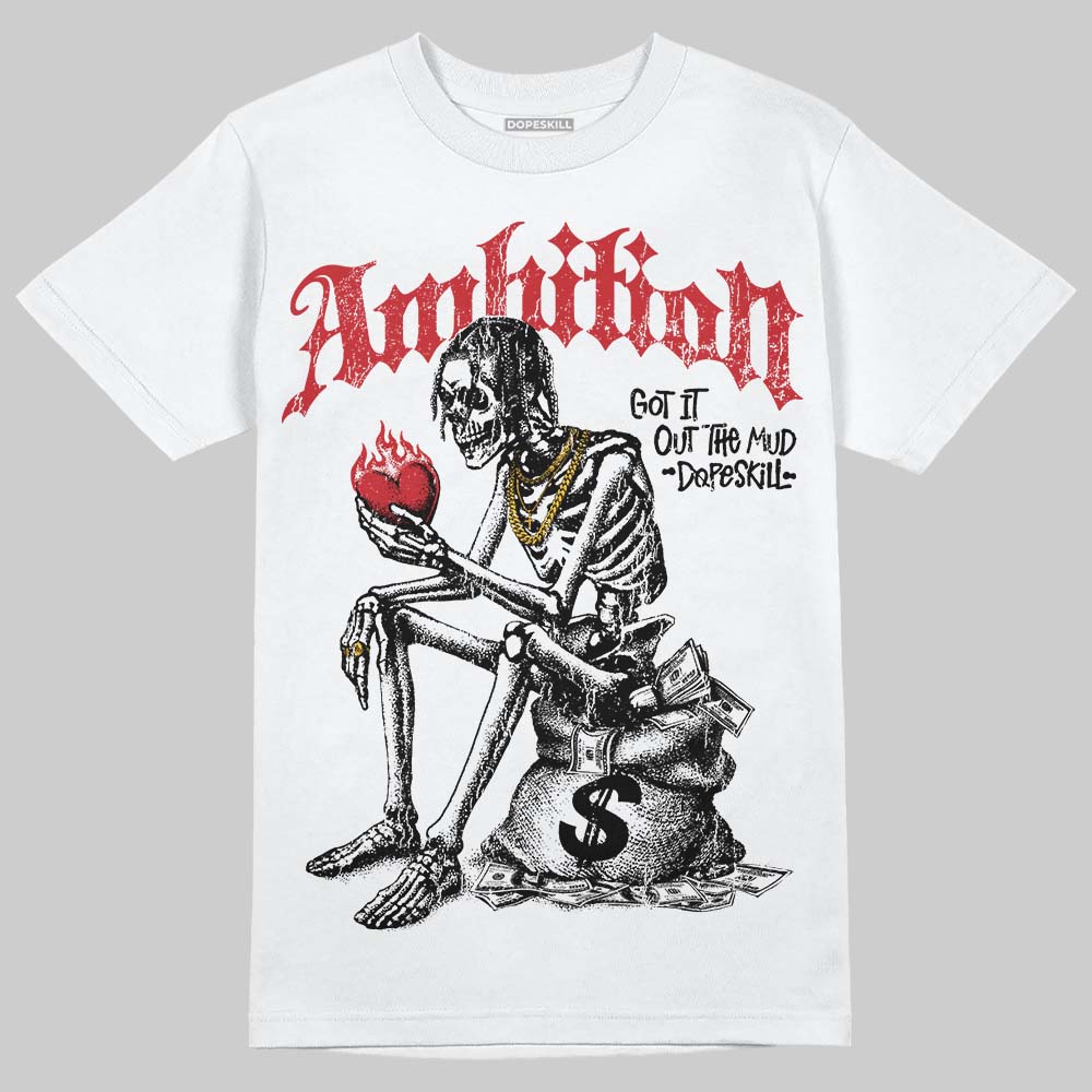 Jordan 12 “Bloodline” DopeSkill T-Shirt Ambition Graphic Streetwear - White 