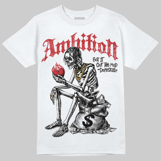 Jordan 12 “Bloodline” DopeSkill T-Shirt Ambition Graphic Streetwear - White 