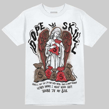 Jordan 9 'Olive' DopeSkill T-Shirt Angels Graphic Streetwear - White 