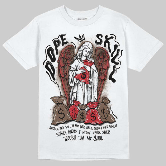 Jordan 9 'Olive' DopeSkill T-Shirt Angels Graphic Streetwear - White 