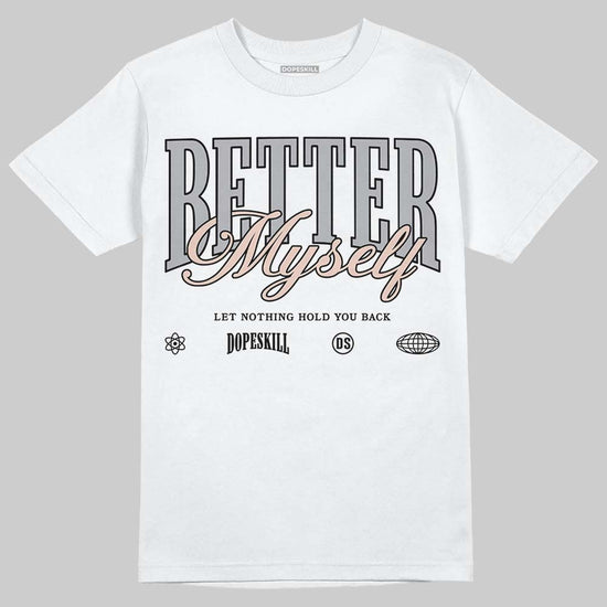 Asics Gel-1130 ‘Oyster Grey’ DopeSkill T-Shirt Better Myself Graphic Streetwear - White