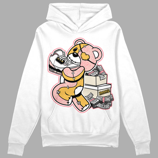 Jordan 3 GS “Red Stardust” DopeSkill Hoodie Sweatshirt Bear Steals Sneaker Graphic Streetwear - White 