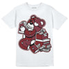 Jordan 1 Retro High OG “Team Red” DopeSkill T-Shirt Bear Steals Sneaker Graphic Streetwear - White