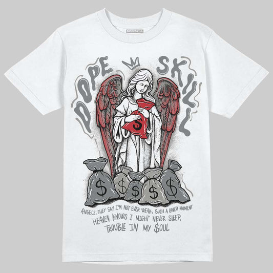 Jordan 9 Cool Grey DopeSkill T-Shirt Angels Graphic Streetwear - White 