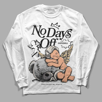 Jordan 3 “Off Noir” DopeSkill Long Sleeve T-Shirt New No Days Off Graphic Streetwear - White