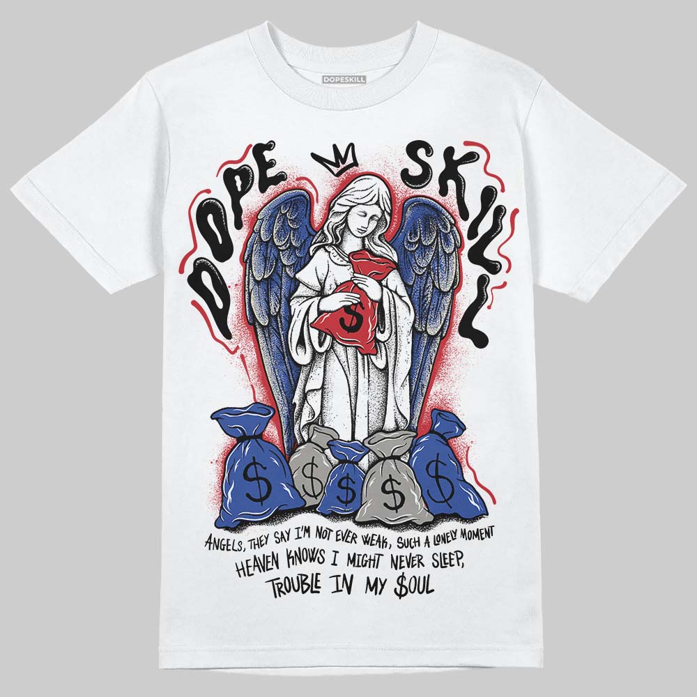 Jordan 4 “Rare Air” DopeSkill T-Shirt Angels Graphic Streetwear - White 