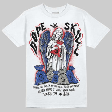Jordan 4 “Rare Air” DopeSkill T-Shirt Angels Graphic Streetwear - White 