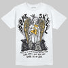 Jordan 3 Retro Black Cat DopeSkill T-Shirt Angels Graphic Streetwear - White