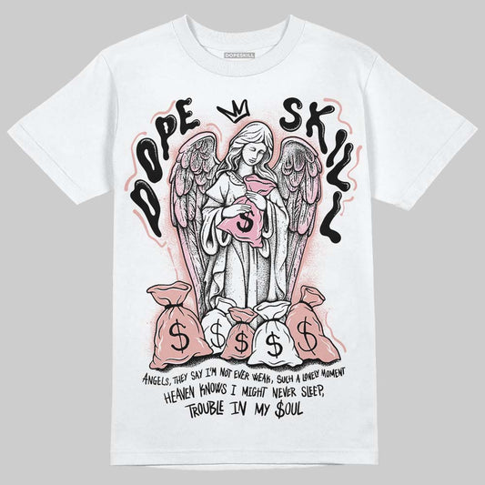 Jordan 1 Low OG “Rust Pink” DopeSkill T-Shirt Angels Graphic Streetwear - White 