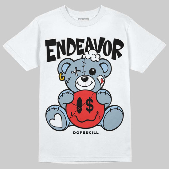 Jordan 40 “Blue Suede” DopeSkill T-Shirt Endeavor Graphic Streetwear - White