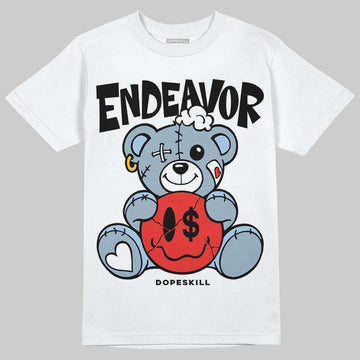 Jordan 40 “Blue Suede” DopeSkill T-Shirt Endeavor Graphic Streetwear - White
