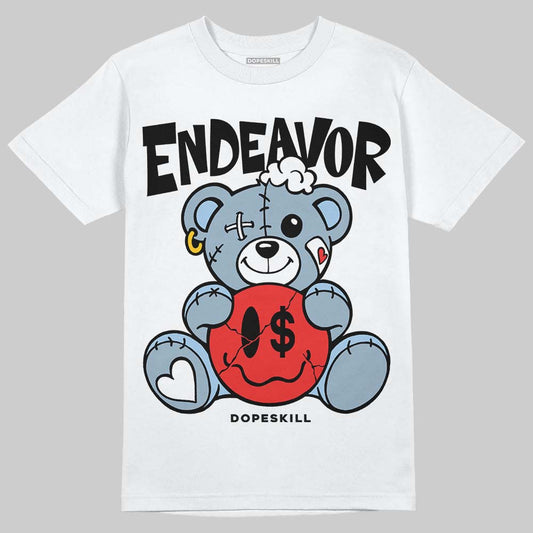 Jordan 40 “Blue Suede” DopeSkill T-Shirt Endeavor Graphic Streetwear - White