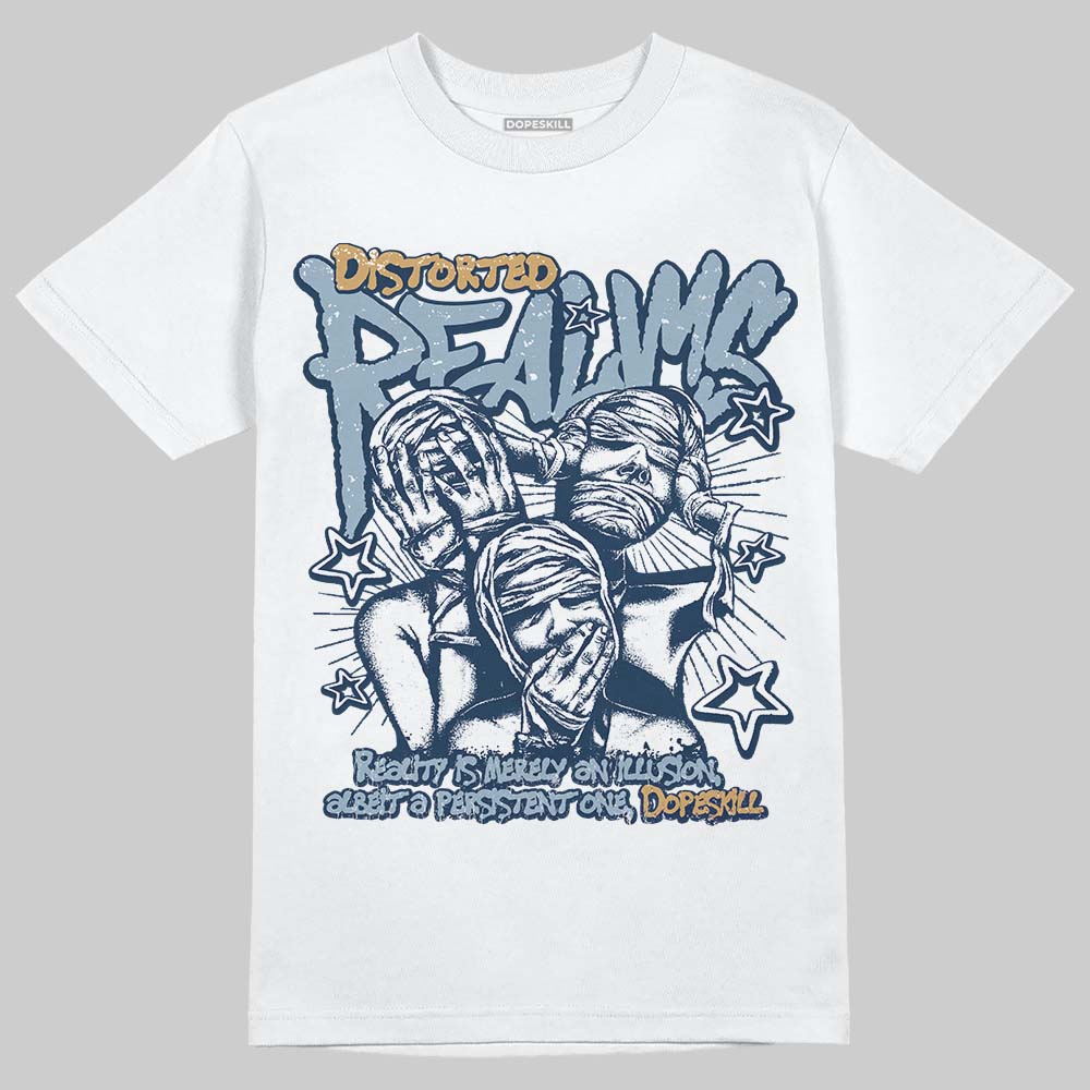 Air Diamond Turf 2 Royals DopeSkill T-Shirt Distorted Realms Graphic Streetwear - White 
