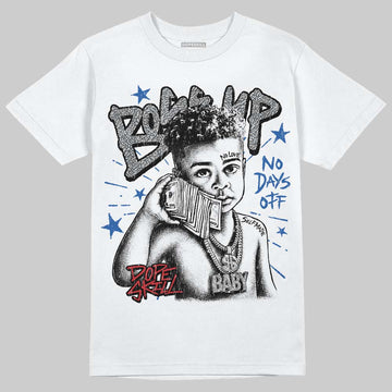 Jordan 3 "True Blue" DopeSkill T-Shirt Boss Up Graphic Streetwear - White 