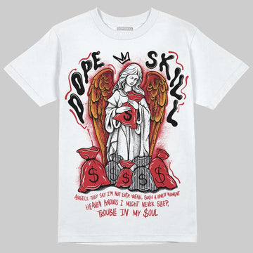 Jordan 14 Retro Ferrari (2025) DopeSkill T-Shirt Angels Graphic Streetwear - White