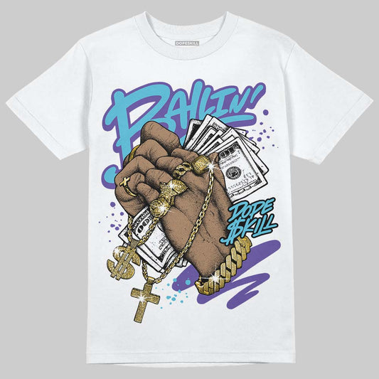 Jordan 8 Retro 'Aqua' 2025 DopeSkill T-Shirt Always Ballin' Graphic Streetwear - White 