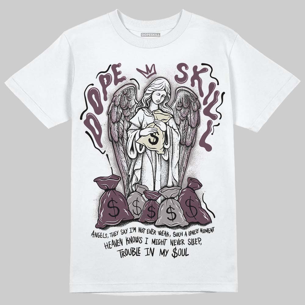 A Ma Maniére x Air Jordan 5 “Violet Ore” DopeSkill T-Shirt Angels Graphic Streetwear - White 