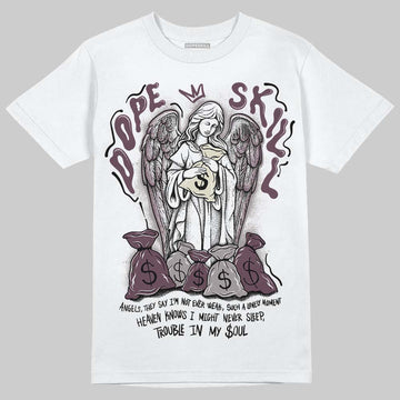 A Ma Maniére x Air Jordan 5 “Violet Ore” DopeSkill T-Shirt Angels Graphic Streetwear - White 