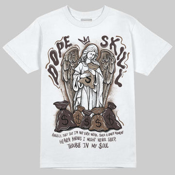 SoleFly x Air Jordan 12 Retro SP 'Cafecito/Baroque Brown' DopeSkill T-Shirt Angels Graphic Streetwear - White