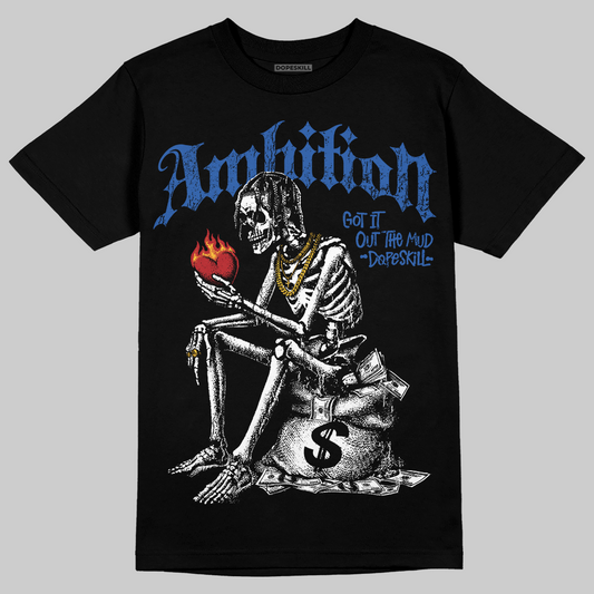 Fragment x UNION x Jordan 1 High OG “Varsity Red/Sport Royal” DopeSkill T-Shirt Ambition Graphic Streetwear - Black