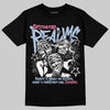 Jordan 3 GS “Cobalt Bliss” DopeSkill T-Shirt Distorted Realms Graphic Streetwear  - Black