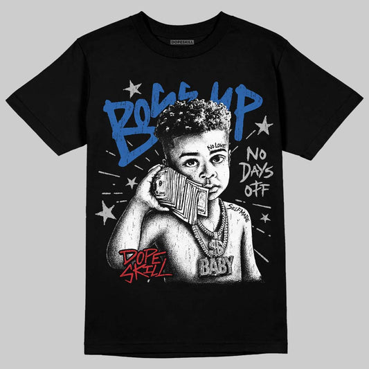 Jordan 3 "True Blue" DopeSkill T-Shirt Boss Up Graphic Streetwear - Black