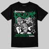 Jordan 1 Low OG "Phantom & Pine Green" DopeSkill T-Shirt Distorted Realms Graphic Streetwear - Black