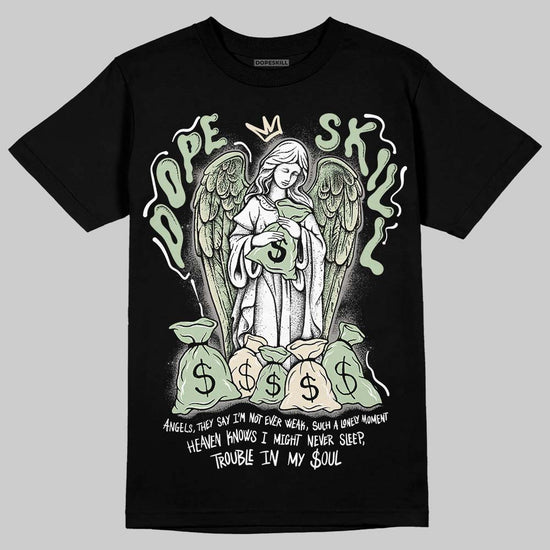 Jordan 4 WMNS “Seafoam” (2025) DopeSkill T-Shirt Angels Graphic Streetwear - Black