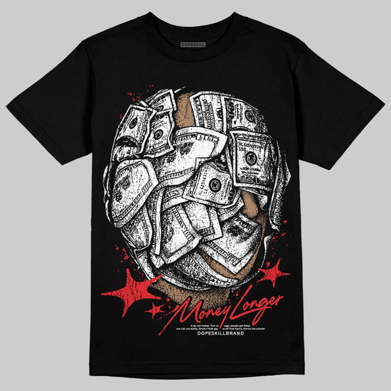 Jordan 11 Retro Cherry DopeSkill T-Shirt Money Longer Graphic Streetwear - Black