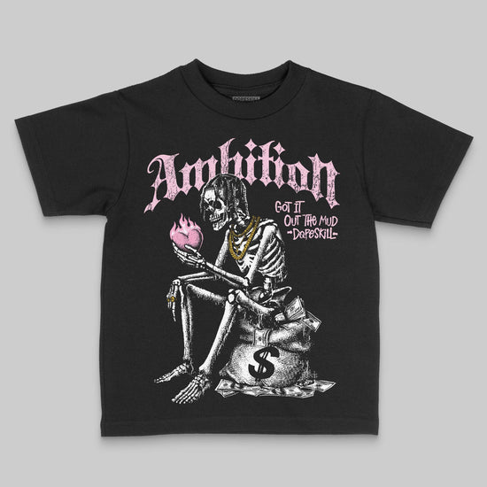 Jordan 12 GS “Pearl Pink” DopeSkill Toddler Kids T-shirt Ambition Graphic Streetwear - black