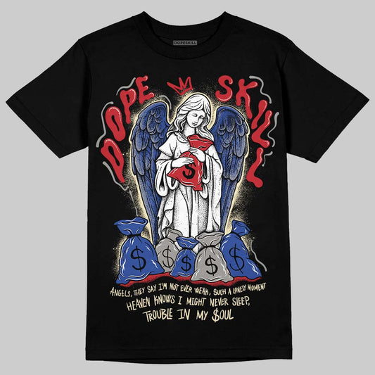 Jordan 4 “Rare Air” DopeSkill T-Shirt Angels Graphic Streetwear - Black