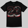 Jordan 4 Bred DopeSkill T-Shirt 23 with 4s Pattern Graphic Streetwear - Black