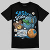 Jordan 4 Denim “Worn Blue” DopeSkill T-Shirt SRSLY Study Graphic Streetwear - Black