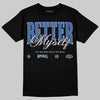 Awake NY x Jordan 5 Retro 'Black Racer Blue' DopeSkill T-Shirt Better Myself Graphic Streetwear - Black