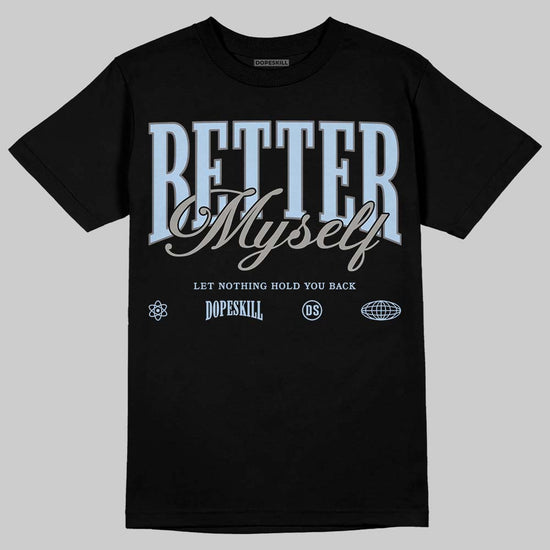 New Balance Abzorb 2000 “Silver/Blue” DopeSkill T-Shirt Better Myself Graphic Streetwear - Black