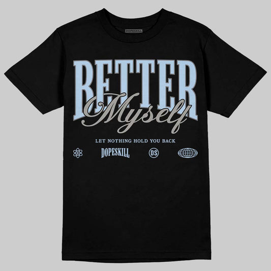 New Balance Abzorb 2000 “Silver/Blue” DopeSkill T-Shirt Better Myself Graphic Streetwear - Black