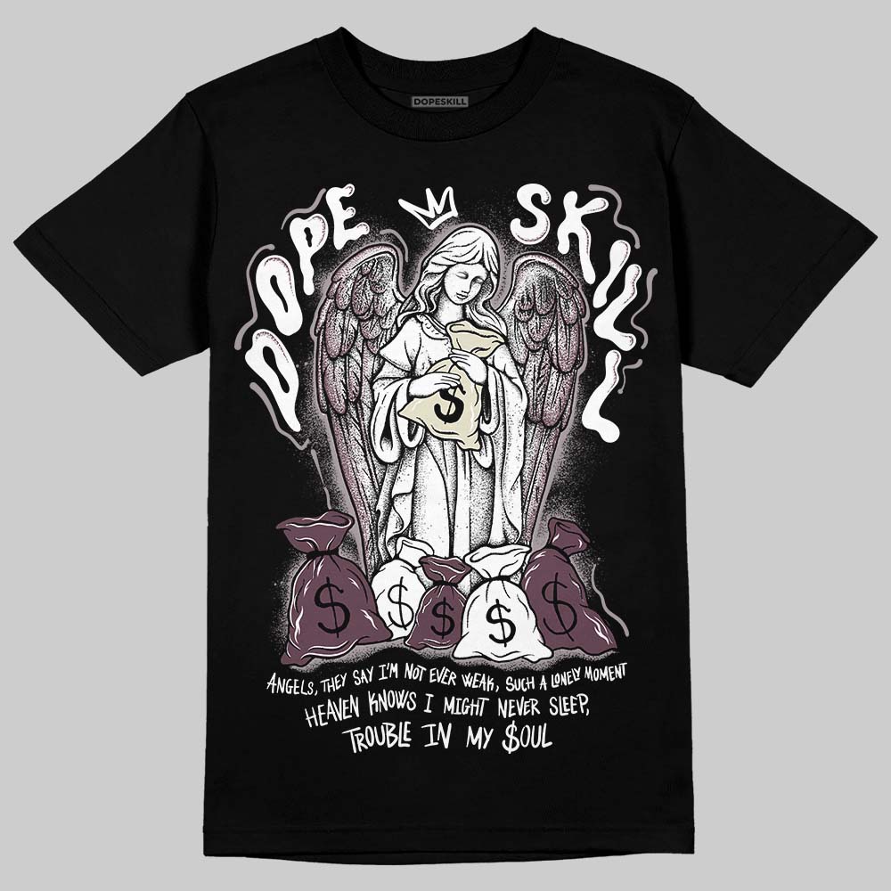 A Ma Maniére x Air Jordan 5 “Violet Ore” DopeSkill T-Shirt Angels Graphic Streetwear - Black