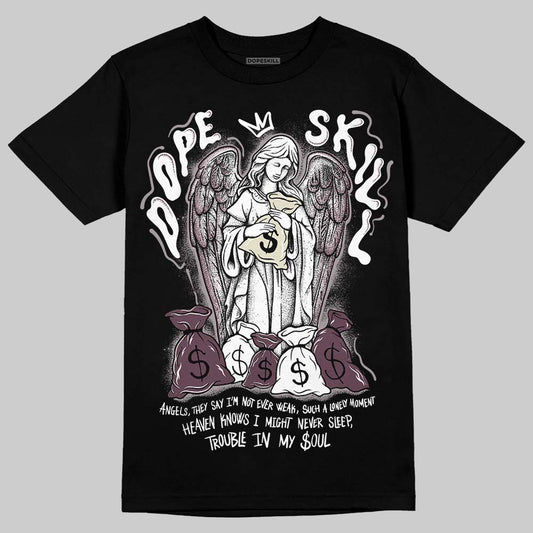 A Ma Maniére x Air Jordan 5 “Violet Ore” DopeSkill T-Shirt Angels Graphic Streetwear - Black