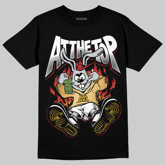 Jordan 12 Retro 'Taxi' 2025 DopeSkill T-Shirt At The Top Graphic Streetwear - Black