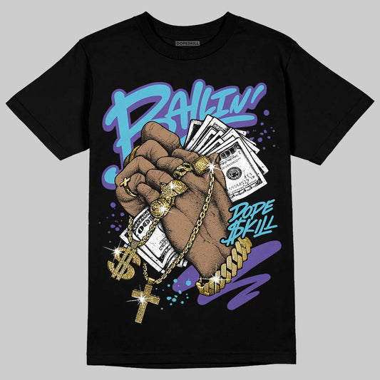 Jordan 8 Retro 'Aqua' 2025 DopeSkill T-Shirt Always Ballin' Graphic Streetwear - Black