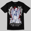 Jordan 1 High OG Rare Air "Deep Royal Blue" DopeSkill T-Shirt Angels Graphic Streetwear - black