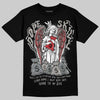 Jordan 9 Cool Grey DopeSkill T-Shirt Angels Graphic Streetwear - Black