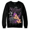 Jordan 2 “Mauve/Off-Noir” DopeSkill Sweatshirt New No Days Off Graphic Streetwear - Black