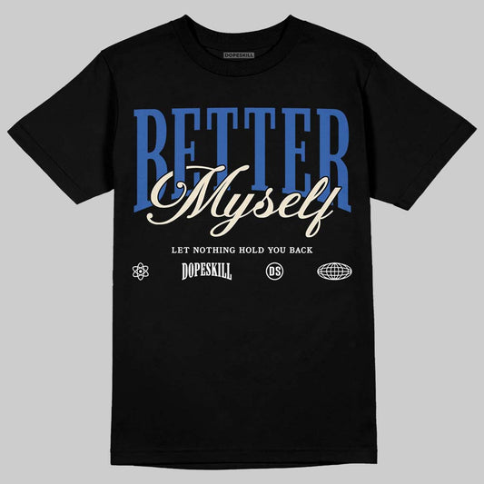 Jordan 1 Low Travis Scott x Fragment DopeSkill T-Shirt Better Myself Graphic Streetwear - Black