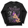 Jordan 2 “Mauve/Off-Noir” DopeSkill Long Sleeve T-Shirt New No Days Off Graphic Streetwear - Black