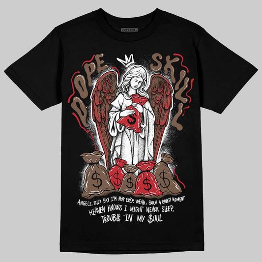 Jordan 9 'Olive' DopeSkill T-Shirt Angels Graphic Streetwear - Black