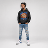 “True Blue” 3s DopeSkill Hoodie Sweatshirt Born Broke Die Rich Graphic