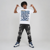 Diamond Turf II “Blue Grey” DopeSkill T-Shirt Distorted Realms Graphic